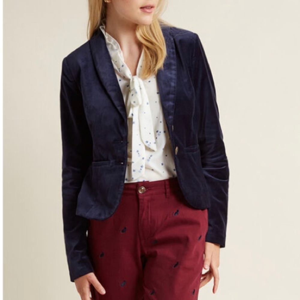 ModCloth velvet blazer never worn